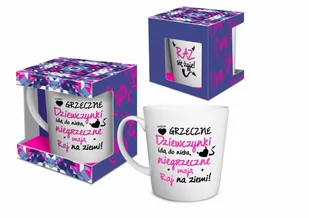 BGTech Kubek NBC 480ml Crazy Girl Grzeczne dziewczynki idą do nieba 040-00/OP-190-001/PL-6224 - Kubki - miniaturka - grafika 1