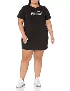 PUMA Sukienka damska Essentials Slim Tee, Puma Black, M - Sukienki - miniaturka - grafika 1