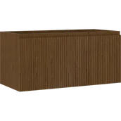 Szafki łazienkowe - Mexen Rivel szafka łazienkowa podumywalkowa 100 cm, 1 szuflada, ryflowana , orzech - 91A20-10047-1-BF86 - miniaturka - grafika 1