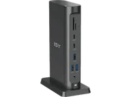 Stacje dokujące i replikatory portów - Stacja dokująca USB-C ISY IDO-3000 15 w 1 - miniaturka - grafika 1