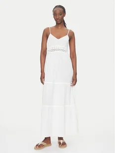 Vero Moda Sukienka letnia Quincy 10324588 Biały Regular Fit - Sukienki - miniaturka - grafika 1