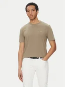 Koszulki męskie - HUGO T-Shirt Dero222 50466158 Brązowy Regular Fit - miniaturka - grafika 1