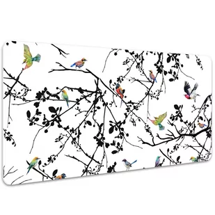 Ochronna mata na biurko Ptaki i Gałęzie 100x50 cm, Dywanomat - Podkładki na biurko - miniaturka - grafika 1