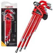 Klucze i nasadki - SCHMITH Kpl. Kluczy Torx Długich 9szt. SQKT-2 25034 - miniaturka - grafika 1