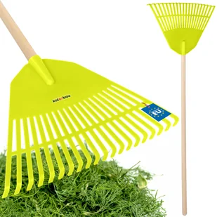 GRABIE OGRODOWE PLASTIK 45cm GRABKI WACHLARZOWE LIŚCI TRAWY GRABIENIA TRZON - Grabie i motyki GRABIE OGRODOWE PLASTIK 45cm GRABKI WACHLARZOWE LIŚCI TRAWY GRABIENIA TRZON - Grabie i motyki - miniaturka - grafika 1