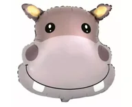 Balony i akcesoria - Balon foliowy FX Hipopotam 61cm - Godan - miniaturka - grafika 1