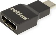 Adaptery i przejściówki - Roline ROLINE Adapter USB typu C - HDMI, męski/żeński, szary - miniaturka - grafika 1