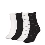 Skarpetki damskie - Calvin Klein Skarpety damskie CLSSC (4 sztuki), Black Combo., rozmiar uniwersalny - miniaturka - grafika 1