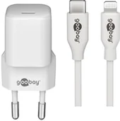 Ładowarki do telefonów - Goobay 64575 ładowarka do urządzeń przenośnych Smartfon Biały Prąd przemienny Szybkie ładowanie Wewnętrzna - miniaturka - grafika 1
