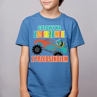 Koszulki dla chłopców - Gotowy na zderzenie z przedszkolem - koszulka dziecięca - miniaturka - grafika 1