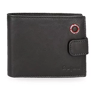 Pepe Jeans Badge Poziomy portfel z zamknięciem na kliknięcie, unikalny, morski, única, Pionowe kliknięcie - Portfele - miniaturka - grafika 1