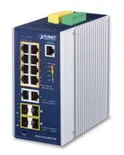 Routery - PLANET IP30 Industrial L2+/L4 8-Port Zarządzany L2+ Gigabit Ethernet - miniaturka - grafika 1