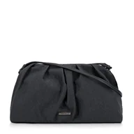 Torebki damskie - Damska torebka crossbody z marszczeniem szara - miniaturka - grafika 1