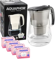 Dzbanki filtrujące - Dzbanek filtrujący wodę Aquaphor Onyx 4.2 L CZARNY TRITAN + 4 Filtry Wkłady Magnezowe MG+ - miniaturka - grafika 1