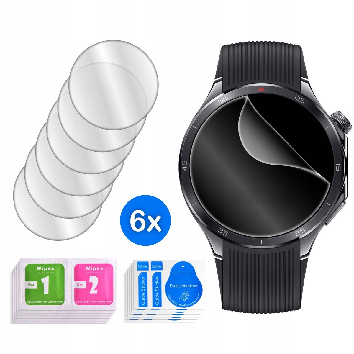 FOLIA do OnePlus Watch 3 HYDROŻELOWA OCHRONNA na ekran 3D 6 sztuk