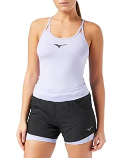 Mizuno Krótkie spodenki damskie 2 w 1 4,5 Czarny/fioletowy blask M Short - Spodenki damskie - miniaturka - grafika 1