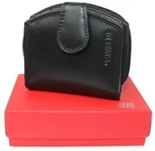 Portfele - Portfel Damski Skórzany Cavaldi PP-066-SCL CZARNY RIFD Skóra Licowa Z Suwakiem Na Zewnątrz 11 x 10 x 3 [cm] - miniaturka - grafika 1