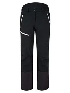 Spodnie damskie - Ziener Damskie spodnie softshellowe hybrydowe | Skitour, wiatroszczelne, elastyczne, funkcjonalne Nolane czarny czarno-biały 40 214186 - grafika 1