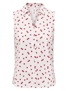 ONLY Bluzka w kolorze białym - Bluzki damskie - miniaturka - grafika 1