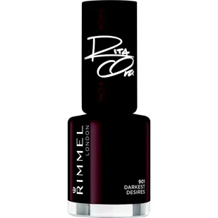 Rimmel London Super, lakier do paznokci, ciemnoszare połysk, 8 ML ciemnoczerwony 34774403901 - Lakiery do paznokci - miniaturka - grafika 1