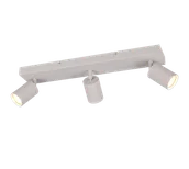 Lampy ścienne - SOKA 867700376 listwa ze spotami kaszmirowe ryflowane tuby 3xGU10 - miniaturka - grafika 1