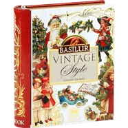 VINTAGE STYLE - Tea Book Miniature - Winter Holidays - 5 x 2 g