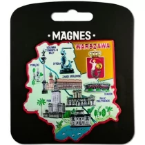 PAN DRAGON Magnes I love Poland Warszawa ILP-MAG-A-WAR-29 - Magnesy - miniaturka - grafika 1