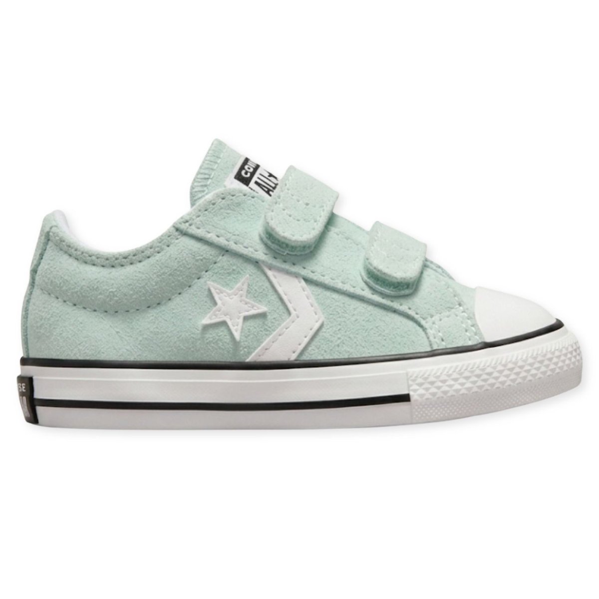 Buty trampki dziecięce Converse Star Player 76 na rzepy zamszowe miętowe-22