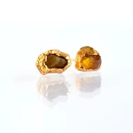 Kolczyki - Kolczyki Sztyfty z Bursztynem - miniaturka - grafika 1