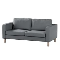 Pokrowce na meble - Dekoria pl pl Pokrowiec na sofę Karlstad 2-osobową nierozkładaną krótki ciemno szary melanż 165 x 89 x 64 cm Amsterdam 617-704-47 - miniaturka - grafika 1