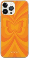 Etui i futerały do telefonów - Etui do Apple IPHONE 14 PRO Motyle 001 Babaco Nadruk pełny Pomarańczowy - miniaturka - grafika 1