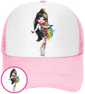 Czapki i chusty sportowe męskie - CZAPKA Z DASZKIEM RAINBOW HIGH DLA DZIECI SIATKA RÓŻOWA BEJSBOLÓWKA - miniaturka - grafika 1