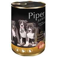 Mokra karma dla psów - Dolina Noteci PIPER Junior z żołądkami z kurczaka i ryżem 400 g mokra karma dla szczeniąt - miniaturka - grafika 1