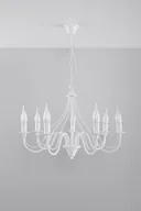 Lampy sufitowe - Sollux Lighting Żyrandol MINERWA 7 biały - miniaturka - grafika 1