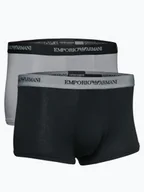 Majtki męskie - Emporio Armani Obcisłe bokserki Mężczyźni Bawełna czarny jednolity, S - miniaturka - grafika 1