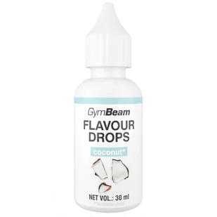 GymBeam Flavor Drops, krople aromatyzujące, coconut, 30 ml - Soki i napoje niegazowane - miniaturka - grafika 1