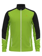 Odzież trekkingowa męska - Odlo Kurtka polarowa "Allain" w kolorze zielonym - miniaturka - grafika 1