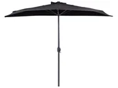 Parasole ogrodowe - Parasol Ogrodowy Półokrągły 270 Cm Czarny Galati - miniaturka - grafika 1