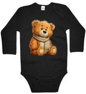 Body dla niemowląt - Body dziecięce Misiek Pluszowy Pluszak W Szaliku Jesień Dzień Misia 86/92 - miniaturka - grafika 1