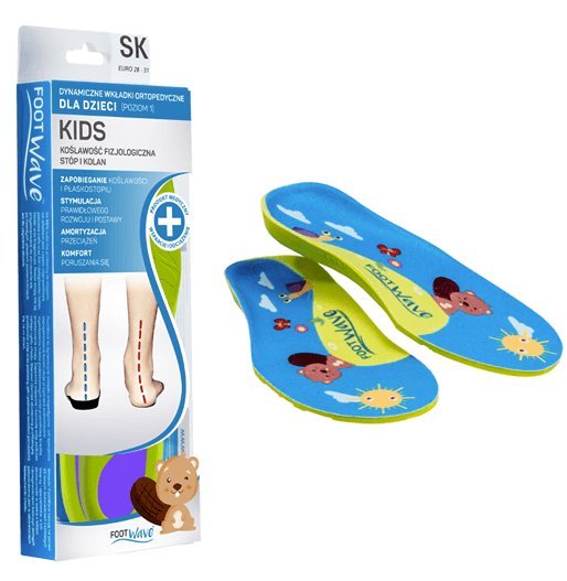 Wkładki medyczne dla dzieci FootWave Kids