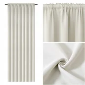 Zasłony - Zasłona BLACKOUT 140x270 gotowa na taśmie jednolita dekoracyjna EDOARDO - miniaturka - grafika 1