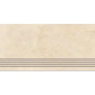 Płytki ceramiczne - Senti Stopnica Cemento Beige Mat Rectified 29,8X59,8 Cer-Art - miniaturka - grafika 1