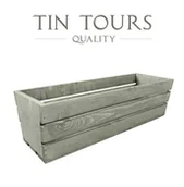 Donice - ZIELONA DREWNIANA SKRZYNKA NA KWIATY I ZIOŁA 50x18x15 cm - miniaturka - grafika 1