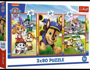 PUZZLE 3x80 Psia zgraja /Psi Patrol 34886 - Układanki dla dzieci - miniaturka - grafika 1