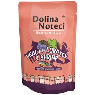 Dolina Noteci Superfood Mokra Karma dla Kota 85g : Smak - Cielęcina z homarem i krewetkami , Opakowanie - 85g - Mokra karma dla kotów - miniaturka - grafika 1