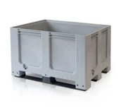 Szafy i regały magazynowe - B2B Partner Skrzyniopaleta - Big Box - 1200x1000x760 mm, 3 płozy 980830 - miniaturka - grafika 1