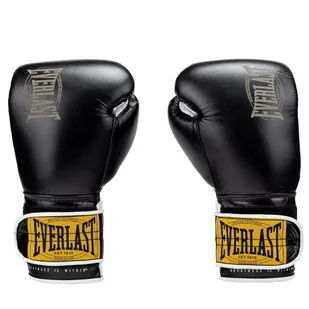 EVERLAST Rękawice Bokserskie EVERLAST 1910 Classic Pro Czarne EV1910PRO BL-12 OZ - Rękawice bokserskie - miniaturka - grafika 1