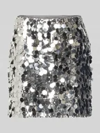 Spódnice - Spódnica mini z cekinowym obszyciem model ‘CHAYA’ - miniaturka - grafika 1