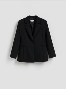 Reserved - Jednorzędowa marynarka - czarny - Marynarki i żakiety damskie - miniaturka - grafika 1