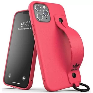 Adidas OR Hand Strap Case etui obudowa do iPhone 12 Pro Max różowy/signal pink 42398 - Etui i futerały do telefonów - miniaturka - grafika 1